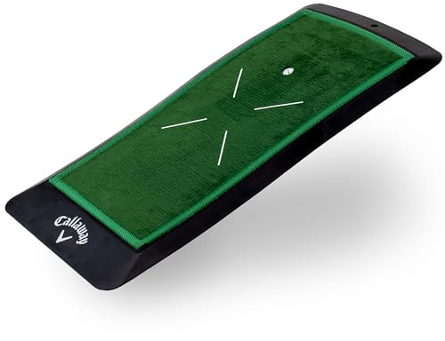 Callaway Golf 1 fot x 0,6 m slagmatta med slag – hållbar golfmatta för din bakgårdsgolfbana, grön