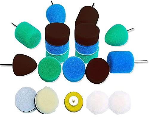 MATTRESS Cuscinetto lucidatore Dettagliato,Kit di lucidatura per Mini lucidatore Elettrico Trapano,Tampone di lucidatura per lucidatura di Piccole Aree