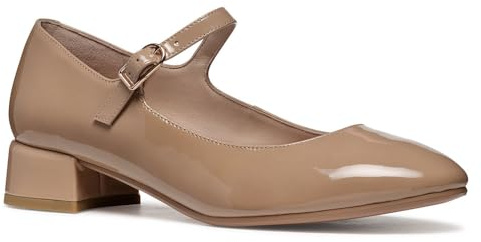 Geox Femme D FLORETIA A Appartement Mary Jane, Beige, 41 EU