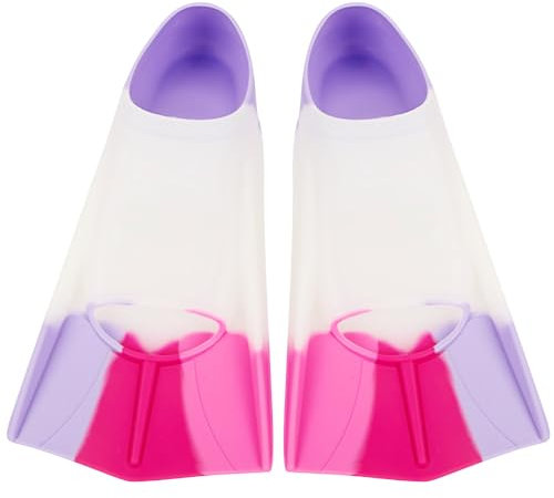 Mineup Kinder Schwimmflossen, Silikon Schnorchelflossen Kurz, Kurze Trainingsflossen, Kinderflossen zum Tauchen, Tauchausrüstung für Training und Lap Schwimmen für Kinder（27-29）