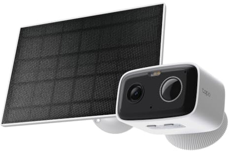Tapo C400 KIT 1080p Solar Überwachungskamera für außen, Farbnachtsicht, WLAN 2,4 GHz, Zwei-Wege-Audio, Personenerkennung, lokale Speicherung über microSD-Karte oder H500-Homebase