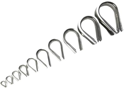 100 pezzi M2 M3 M4 M5 M6 M8 304 ditali anello morsetto cavo ditale zincato for fili in acciaio inossidabile corda Per Funi Metalliche(M2)