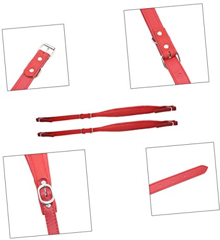 OFFSCH Akkordeongurt Gepolstert Für Bass Leder Akkordeongurtverlängerung Wasserfeste Schultergurte Akkordeongurte Bässe