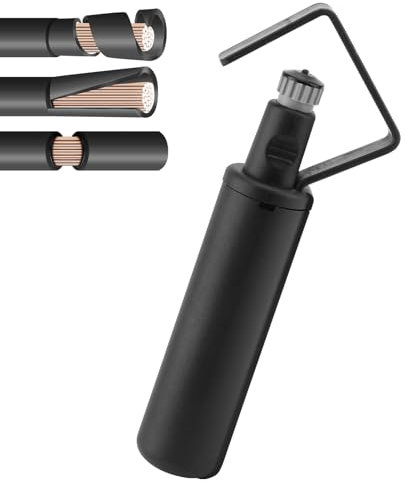 WODHMIEY Pelacables Multifuncional con 3 Modos de Corte, Mango Ergonómico y Abrazadera Ajustable, Herramienta Pelacables de Alta Precisión para Pelar y Cortar Cables de 4.5 a 40 mm