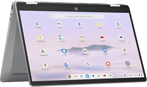 HP Chromebook x360 14b-cd0500sa 14 2-in-1 Laptop | Intel i3-N305 | 8GB RAM | 256GB Storage | ChromeOS | Touchscreen Full HD IPS Display | Full HD Webcam | WiFi 6 | Grey