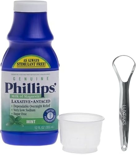Wellness Set: Phillps Milk of Magnesia + LUXPAKS Tongue Scraper
