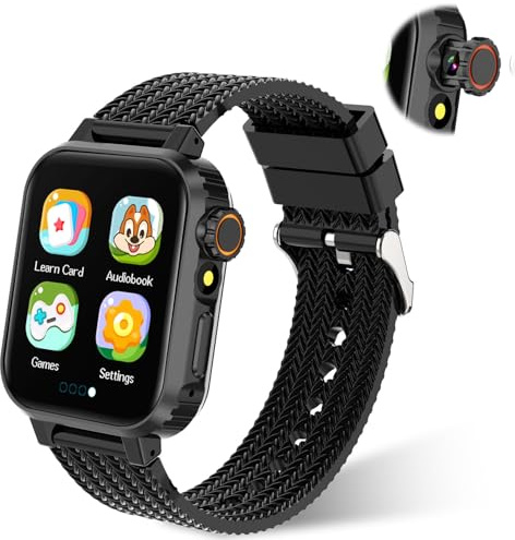 MiracDan Smartwatch per Bambini con 32 Giochi, Orologio Bambini con Giochi, Sveglia, Contapassi, Fotocamera, Giocattoli Educativi, Musicale, Smart Watch per Ragazza e Ragazzo 3-12 Anni Regalo