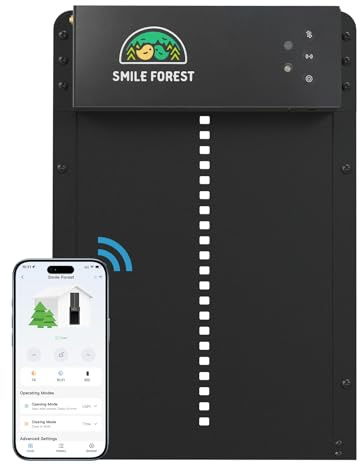 WiFi APP Controlled Smart Automatic Chicken Coop Door Opener Solar Powered