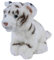 Teddys Rothenburg Kuscheltier Tiger, Tango, 32 cm, sitzend, weiß/schwarz, Plüschtiger, Plüschschneetiger