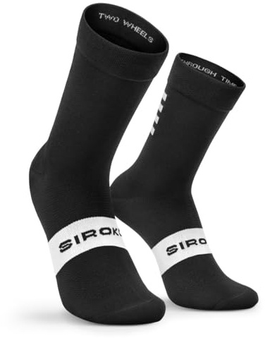 SIROKO - Calcetines de Ciclismo S1 Black Kapelmuur - M-L - Negro