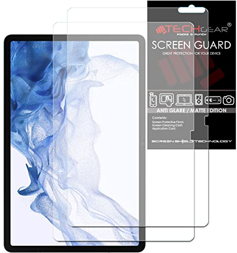 TECHGEAR 2 Stück Anti Glare Matt Displayfolie Kompatibel mit Samsung Galaxy Tab S9 Plus 12,4 Zoll, Matt Displayfolie, Matte Blendschutz Schutz Folie für Samsung Tab S9 Plus 2023 (SM-X810 / SM-X816)