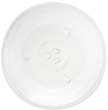 Mikrowellenteller 31,5 cm | Drehteller für Mikrowelle | Glasteller Glas Ø 315 mm | Ersatz Glasplatte für Mikrowellen - ersetzt 49008503 | Kompatibel mit Y-Drehkreuz Telleraufnahme | Glasdrehteller