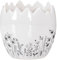 levandeo Eierschale Deko Blumentopf H10cm Keramik Schwarz Weiß Sandfinish Ostern Deko Tischdeko Osterdeko Übertopf Keramiktopf