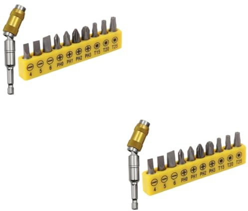 HOMSFOU 2sätze Flexible Bohrmaschinen Verlängerung Mit Magnet Sechskant-bithalter Drehbarer Bit- Für Präzises Arbeiten Für Automobil Und Heimwerkerprojekte Inklusive Verschiedenen