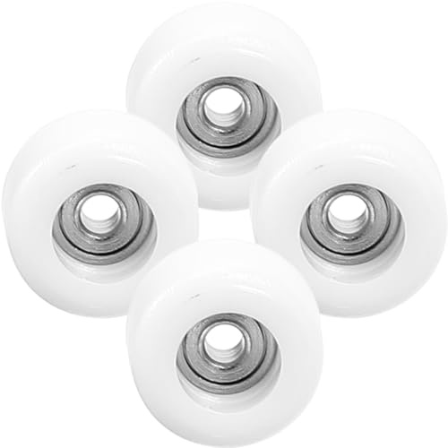 Hemobllo 4 Piezas Ruedas para Monopatines De Dedos De Plástico Y Acero Inoxidable Juguetes De Movimiento De La Punta De Los Dedos para Alivio del Estrés Y Decoración De Escritorio