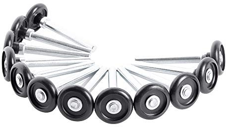 HOME MASTER HARDWARE Nylonrollen für Garagentor, 4,5 cm, mit 10,2 cm, verzinkt, 12 Stück