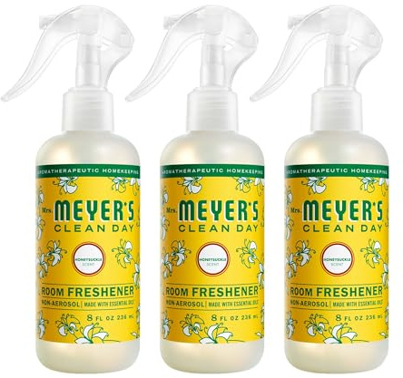 MRS. MEYER'S CLEAN DAY Room Freshener, Honeysuckle Scent, 8 fl oz, 3 Pack