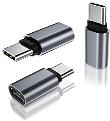 BASESAILOR USB Type C Extender Adapter 3Pack,100W PD USBC Male to Female Extension Converter,40Gbps USB4 Thunderbolt 4 3 Extended Connector for iPhone 17 16 Pro Max,Otterbox Case,MacBook,Samsung S25