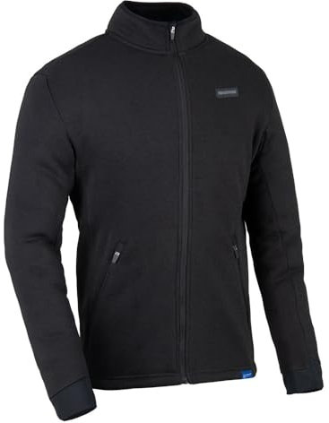 Oxford Men's Advanced Fleece Mid Layer Full Zip Jacket, Black, XL