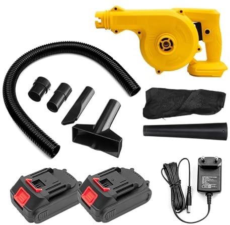 Barredora De Hojas Inalámbrica, Soplador Recargable Con Bolsa Para El Polvo Y Cargador, Aspiración De Doble Propósito, Potente Y Silencioso, Cuidado Del Césped Y Mantenimiento Del Jardín, Para Polvo,