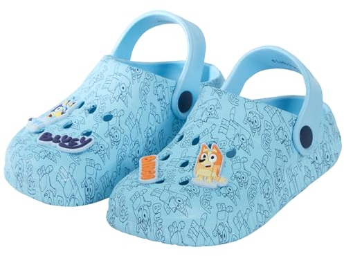 BlueY Mädchen Jungen Clogs Sandalen Blau 24
