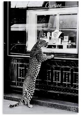 BAIYOUS Affiches de peinture murale tendance en noir et blanc, sans cadre, pour chambre à coucher, 30 x 45 cm