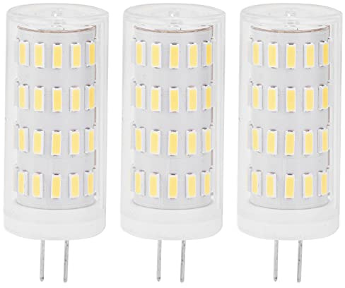 Hyuduo Dimble G4 LED -LED -LeckBarne 5W T3 JC Double Pin Base AC DC12-24V Utomhuslampan för Ljuskronor, ögonskydd (Varmt ljus)