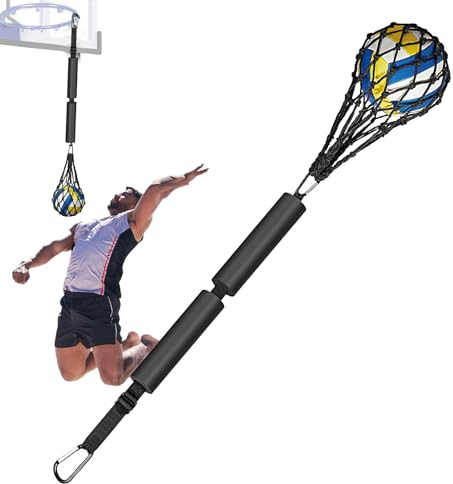 Voleibol que golpea al entrenador – Pelota de voleibol – Sirve entrenador de rebote | Correa de ejercicio ajustable con hebilla para la hebilla con la correa | Ideal para ejercicios por sí mismo