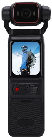 Akozon Cámara de Video Portátil 4K HD Cabezal Giratorio de 180 ° WiFi Estabilización Giroscópica de 6 Ejes Videocámara de Mano Gran Angular con Aplicación Apta para Viajes