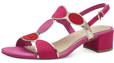 MARCO TOZZI Damen 2-28230-42 Sandaletten, Pink Comb, 36 EU