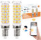 I-SHUNFA E14 Alexa Wlan Smart Glühbirnen, E14 LED Maiskolben Lampen Dimmbar Birne,6W 500Lm,2700-6500K, App Steuern Kompatibel mit Alexa Home, Sprachsteuerung (2er Pack)