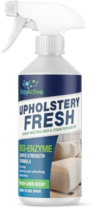 EnzyActive Upholstery ReFresh 500ml - Professional Cleaning Products and Upholstery, Mattress Freshener, Bedding Sofa Spray, Strong Odour Neutraliser and Stain Preventer