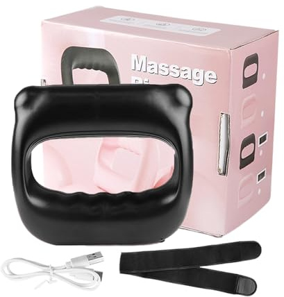 Handmassageapparat för muskler, vibrerande massageapparat för | muskelavslappning | bärbar med vibrationer, uppladdningsbar för djup vävnad, rygg, fötter, nacke och axlar