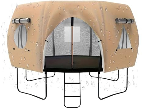 Jongyumo Housse De Toit De Trampoline,Protection Solaire pour De Jeux - Pare Soleil Et Accessoire De Toit pour Trampoline De Jardin De 4,2 Mètres