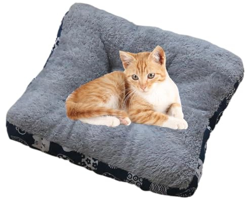Lettini per gatti - Tappetino caldo per animali domestici, cuscino antiscivolo, comfort in peluche, nido per cani, supporto morbido e peloso, strato di riposo spesso, attrezzatura domestica, base da