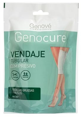 Genocure | Kompressiv Tubular Bandage Tjocka Knän och lår Ref. 50F | Rehabiliteringsstöd, Ödem och ledskador | 100 cm
