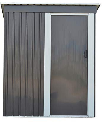 Panana Metal 3x5' Steel Sheds Outdoor Garden Tools Storage Shed（No Base) (3x5')