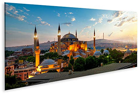islandburner Bild auf Leinwand Blick Auf Ayasofya Museum Stadtbild Istanbul Sonnenaufgang Türkei Bilder Wandbilder Poster