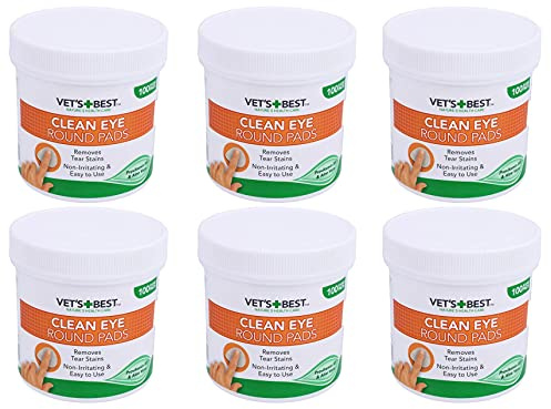 AB Tools 600PK Dog Puppy Pet Eye Cleaning Round Pads Wipes Tear Stain Remover