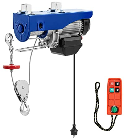 MSW MSW-PROLIFTOR-800NW Seilzug 1350 W 800 kg 12 m mit Fernbedienung Seilwinde Elektro-Seilzug elektrische Seilwinde