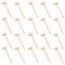 Fayemint 20 Piezas Mini Martillo de Madera, Mazos de Langosta, Mazos de Cangrejo Madera, Puntiagudo, para Golpear el Chocolate, Nueces, Langostas y Conchas