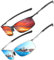 LEDING&BEST Polarisierte Pilotenbrille Sonnenbrille Herren Damen Freien Leichtgewicht Metallrahmen Angeln Golf Fahren Stilvoll Retro Flieger brille Cat 3 CE