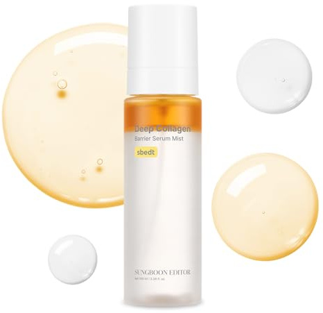 SUNGBOON EDITOR Deep Collagen Barrier Serum Mist Real Collagen, Korean Skin Care, 3.21 Ounce (Pack Of 1)