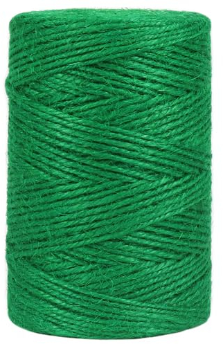 Vivifying 492 Feet Green Garden Twine, 2mm Jute Twine String for Climbing Plants, Gardening, Tomatoes, Vines, Floristry, Bundling and Crafts