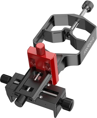 Tridaptor 3-Achsen-Hochpräziser Universal-Digiskopier-Adapter: Metallhalterung zum Verbinden von Smartphone mit Teleskop-Spektiv, Monokular-Mikroskop, Fernglas (tridaptor nur)