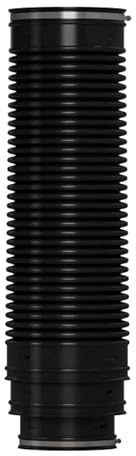 Parotec Avluftningssten flexibelt rör för anslutning av och fläktkaminer frånluftsrör, flexslang, avgasrör, anslutningsrör, 150 mm