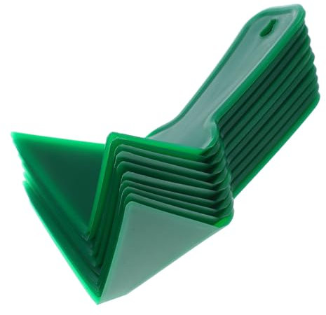 Hoement Cazzuola Angolare Per Cartongesso in Plastica 10 Pezzi Set Impugnatura Ergonomica in Acciaio Inox Per Angoli Interni Utensili Per Muro a Secco Professionali Per Edilizia e Fai-da-te