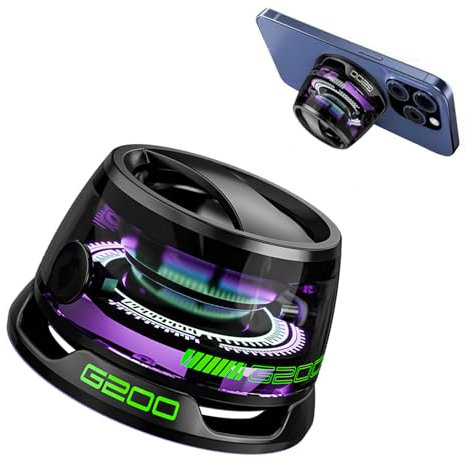 CBDYWVR Altoparlante Bluetooth magnetico, altoparlante Bluetooth portatile G200 con luce a colori multi-RGB e supporto per telefono, altoparlante Bluetooths Magbeat impermeabile per viaggi all'aperto