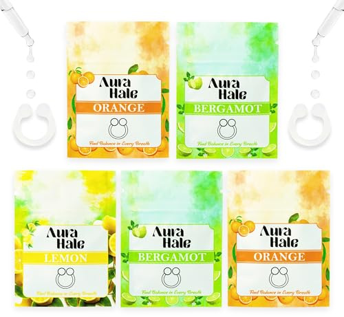 AuraHale Diffuseur nasal (lot de 5) (lot de 5, agrumes)