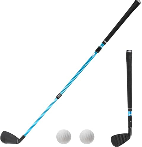 Golf Putter with 2 Balls, 33 Adjustable Golf Putters Set, Aluminum Alloy Shaft, Ambidextrous Golf Putting Practice Training Accessory for Children, Teenagers and Adults